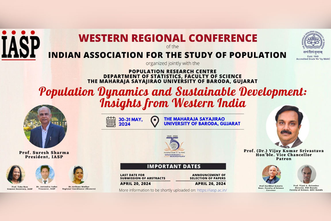 SWestern Regional Conference of the Indian Association for the Study of Population(IASP)and National Seminar